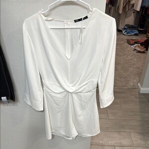 Zara Cream romper in white size xsmall